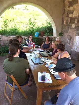 Bianca geeft les in Spanje